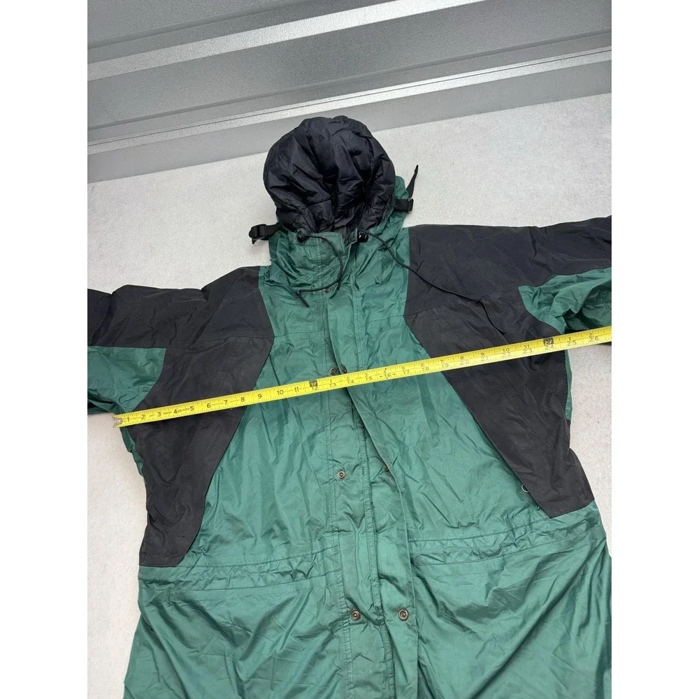 Vintage The North Face Coat Mens Large Green Gore-Tex Hooded Parka Waterproof